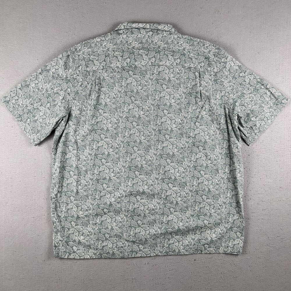 LL Bean Shirt Men’s‎ XL Green Shell Print Traditional Fit Shirt Sleeve Button Up - Picture 16 of 16